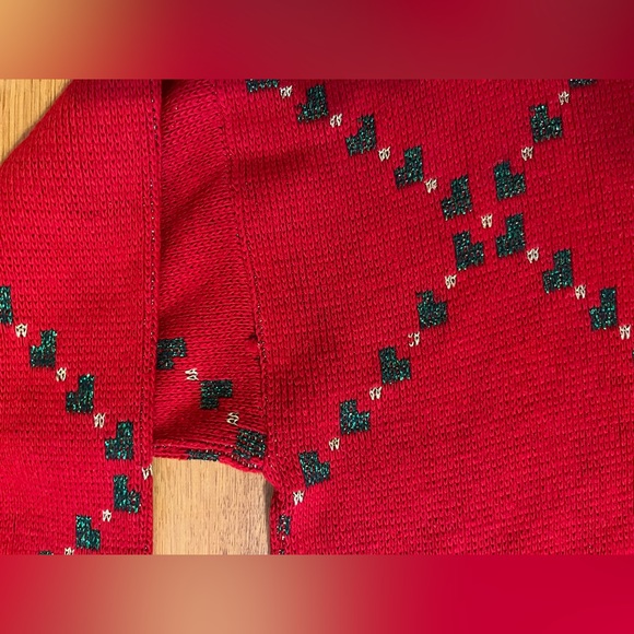 Christmas Sweater Holiday Time Holly Bows Pullover‎ Red Women’s 22W - Picture 11 of 11